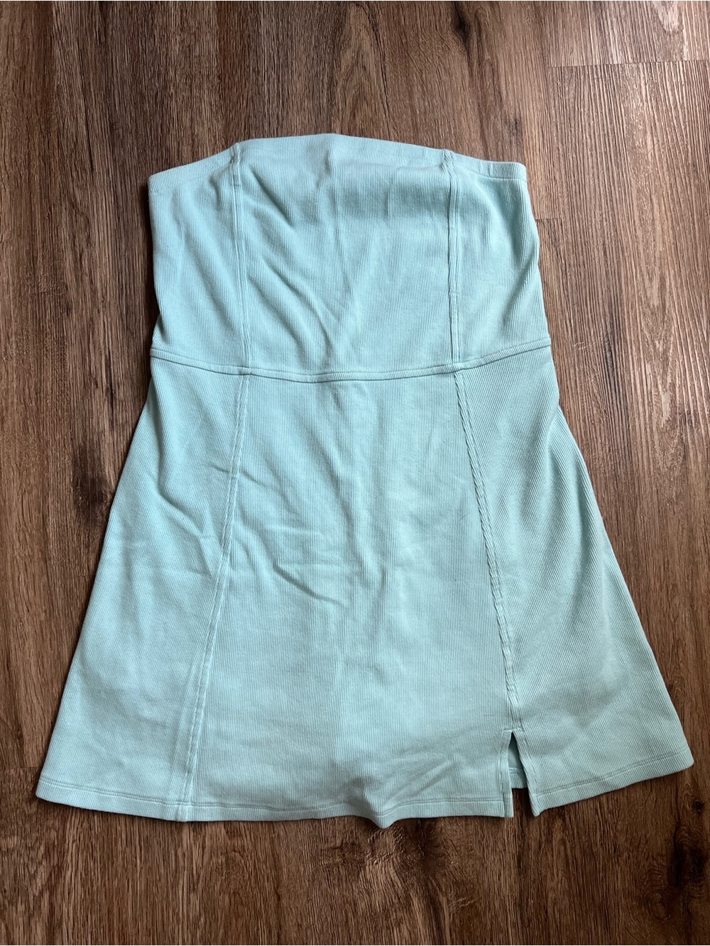 American Eagle Strapless Ribbed Romper